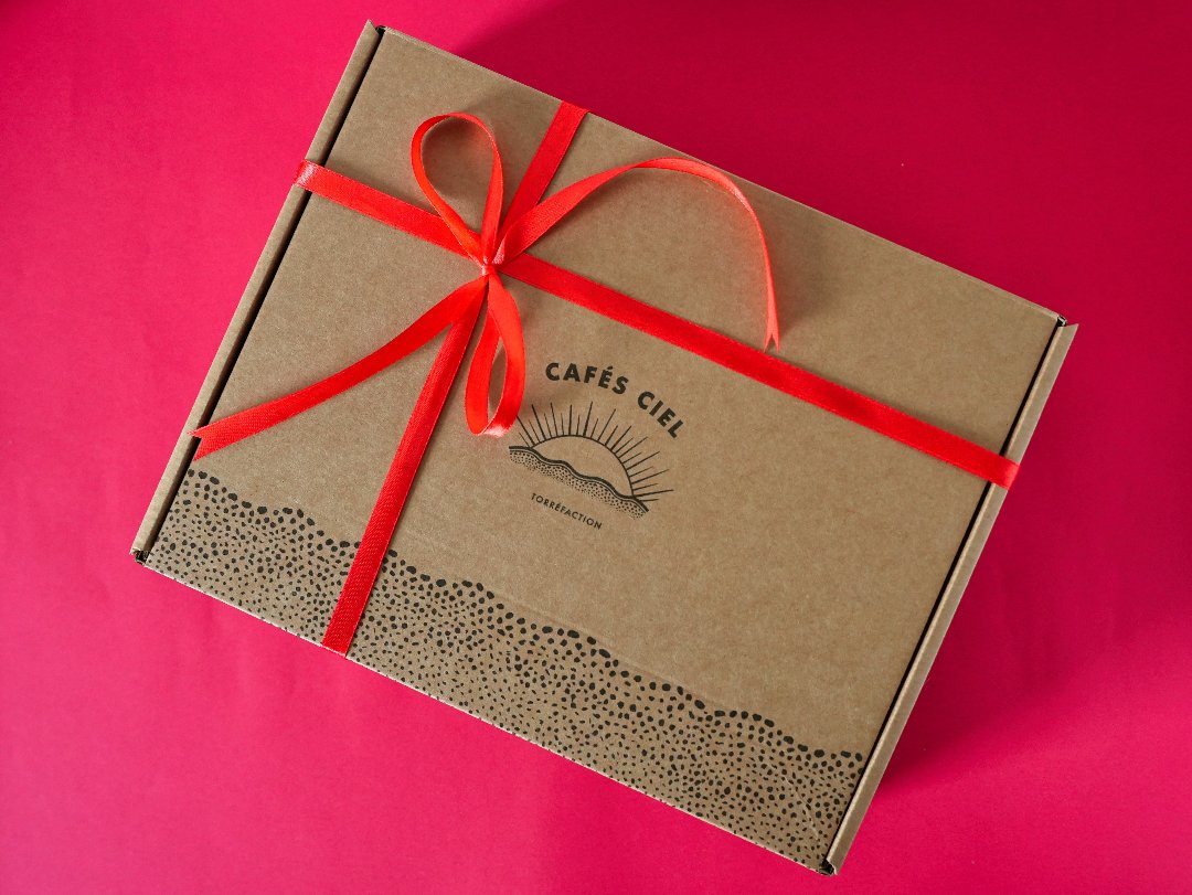 coffret cadeau café noel boite carton imprimé